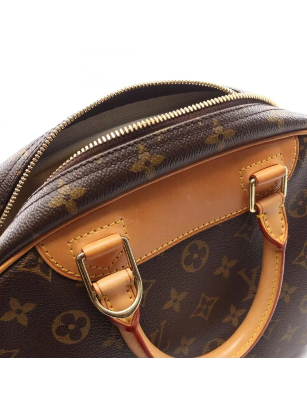 Louis Vuitton Handbag Trouville Monogram Canvas Leather